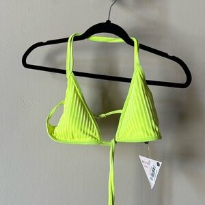 NWT MD NEON YELLOW DIPPIN’ DAISY’S BIKINI TOP